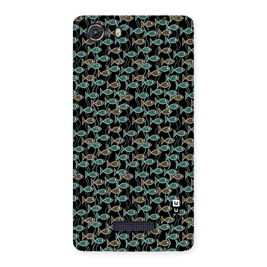 Animated Fishes Art Pattern Back Case for Micromax Unite 3
