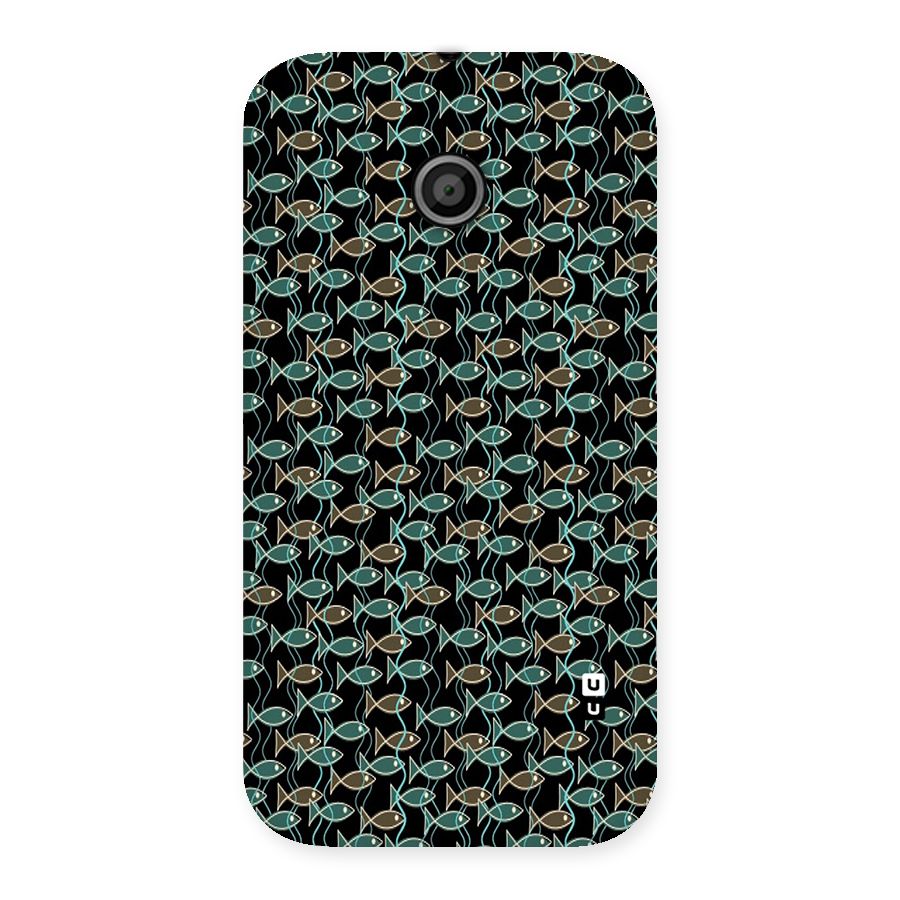 Animated Fishes Art Pattern Back Case for Moto E