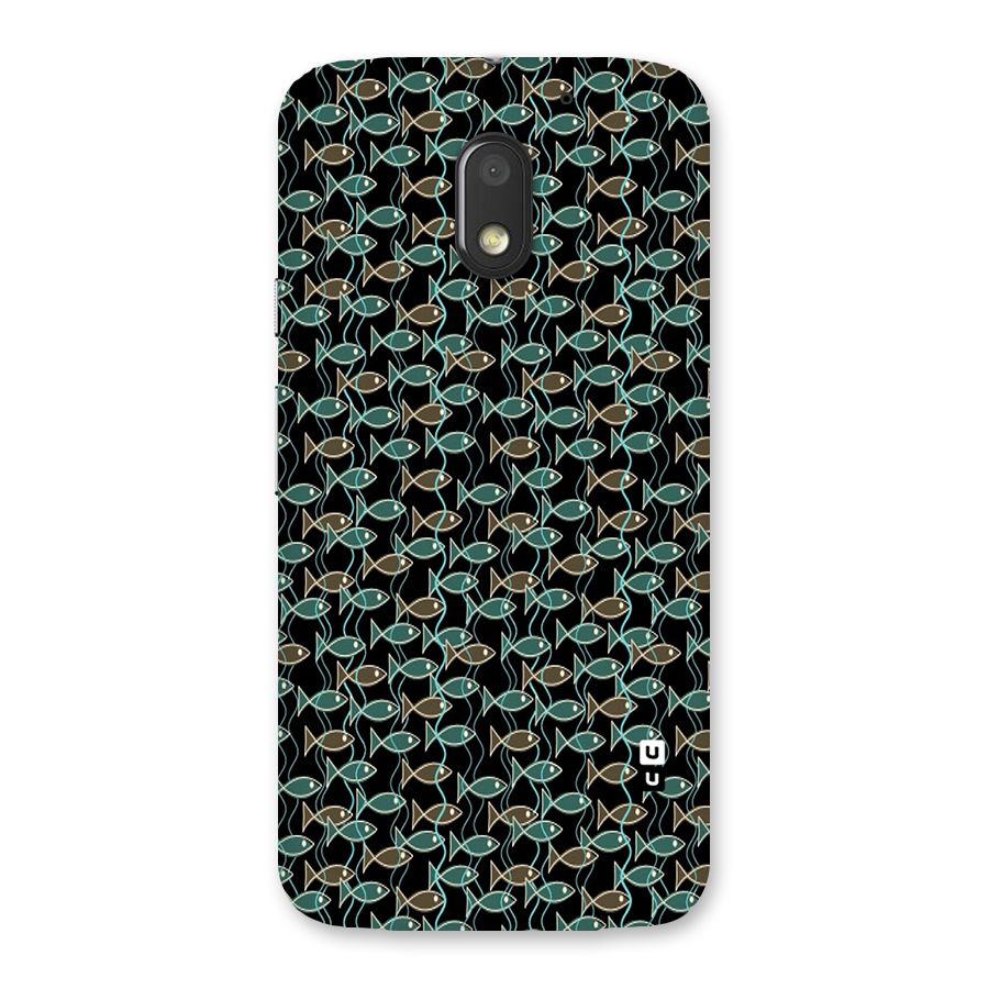 Animated Fishes Art Pattern Back Case for Moto E3 Power