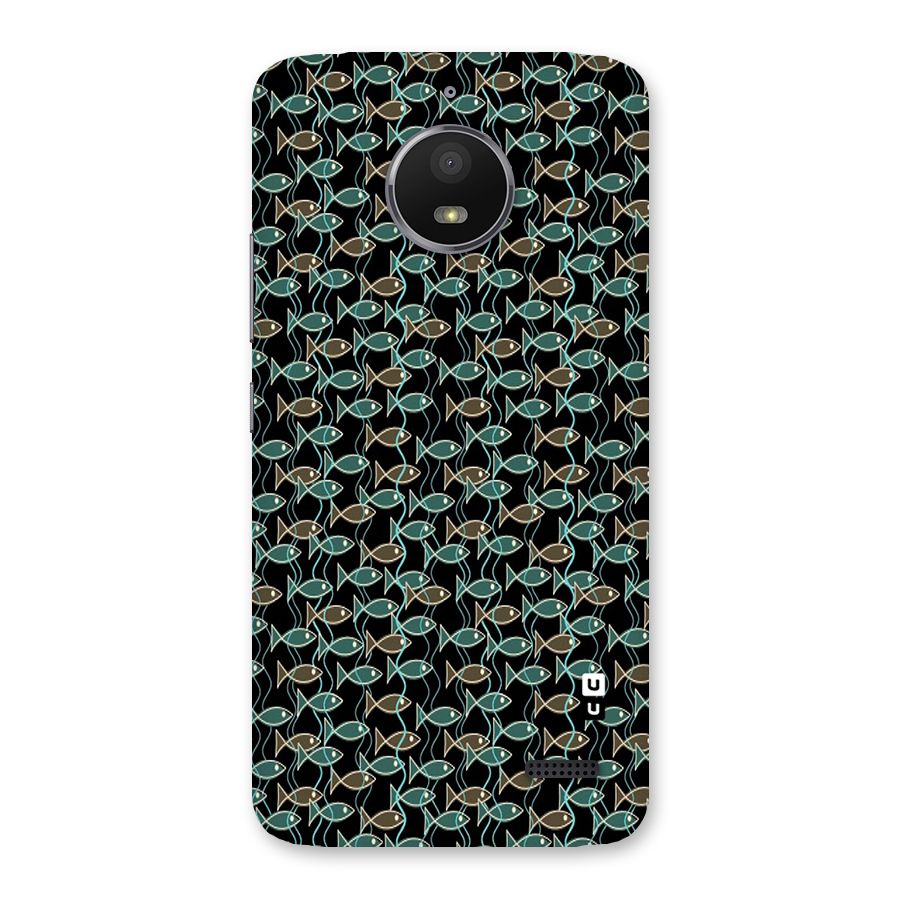 Animated Fishes Art Pattern Back Case for Moto E4