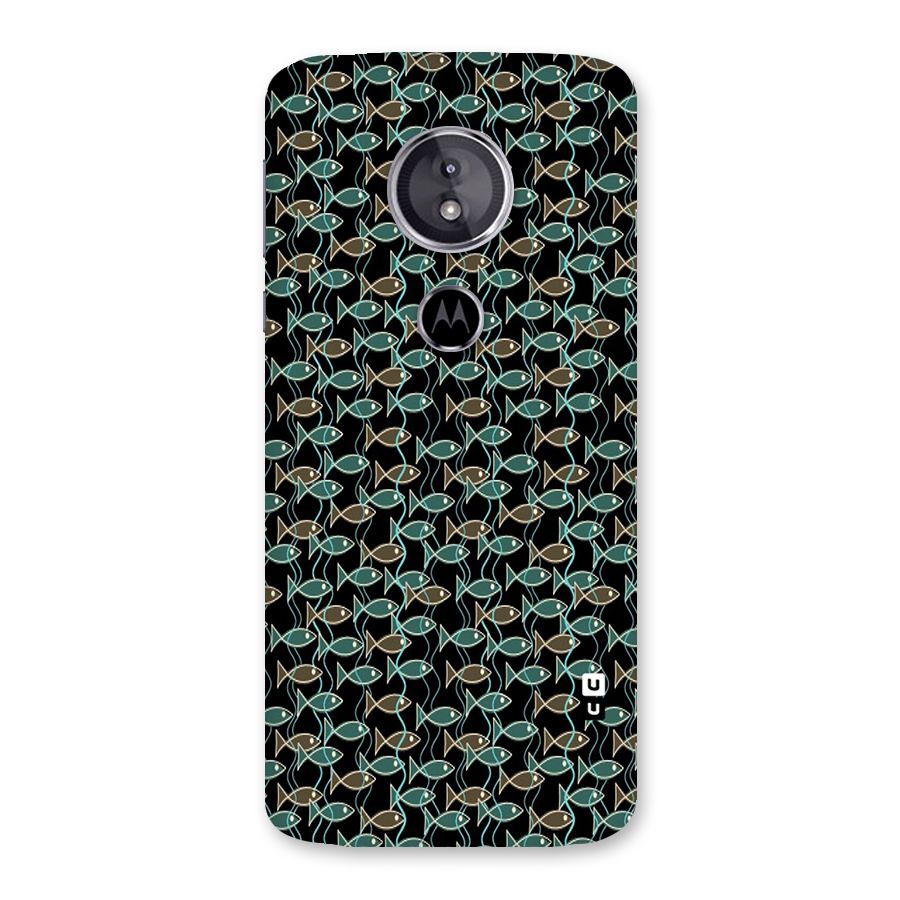 Animated Fishes Art Pattern Back Case for Moto E5
