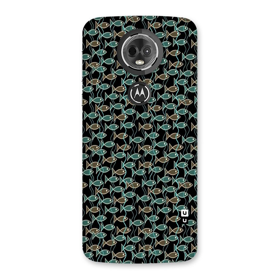 Animated Fishes Art Pattern Back Case for Moto E5 Plus