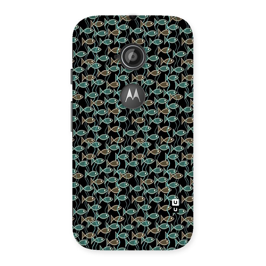 Animated Fishes Art Pattern Back Case for Moto E 2nd Gen