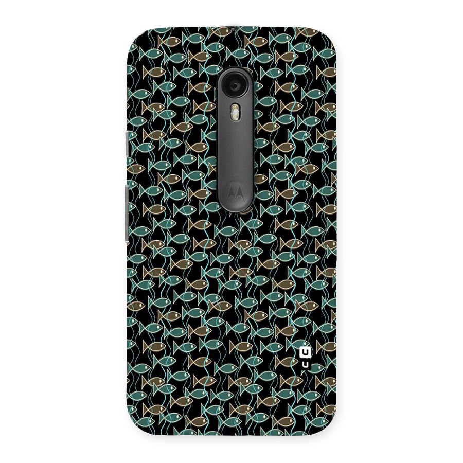 Animated Fishes Art Pattern Back Case for Moto G3