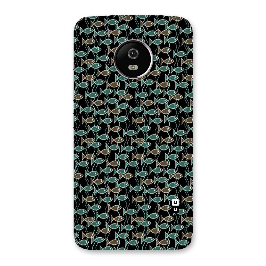 Animated Fishes Art Pattern Back Case for Moto G5