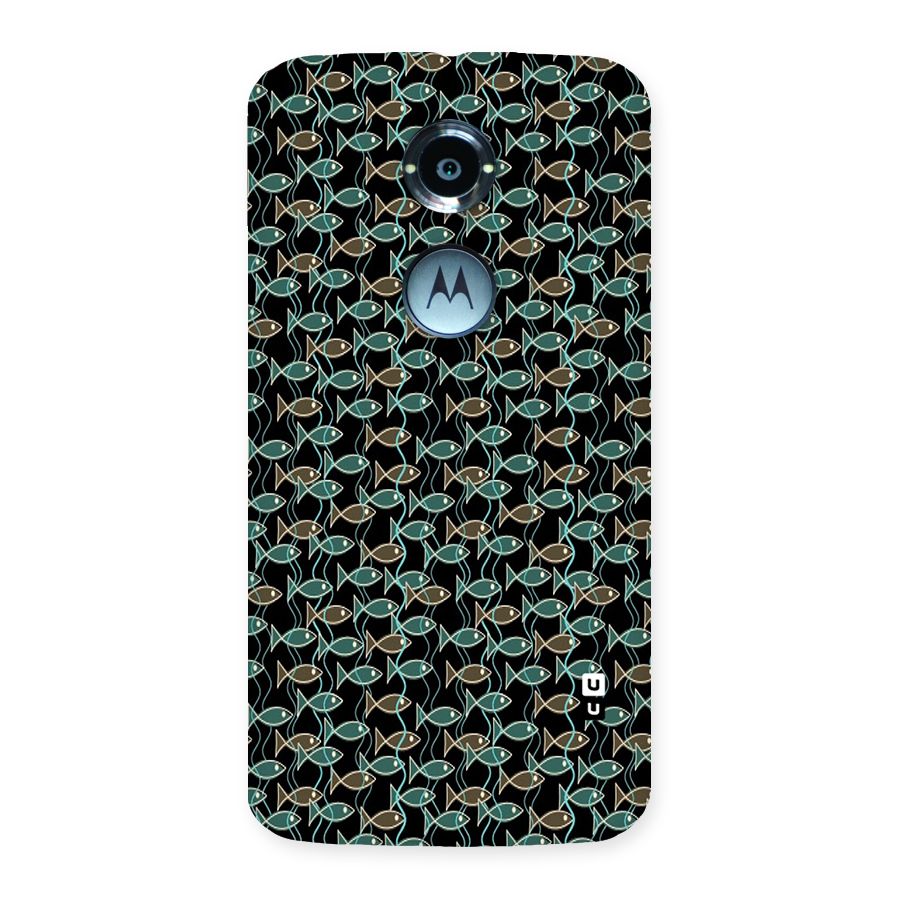Animated Fishes Art Pattern Back Case for Moto X 2nd Gen