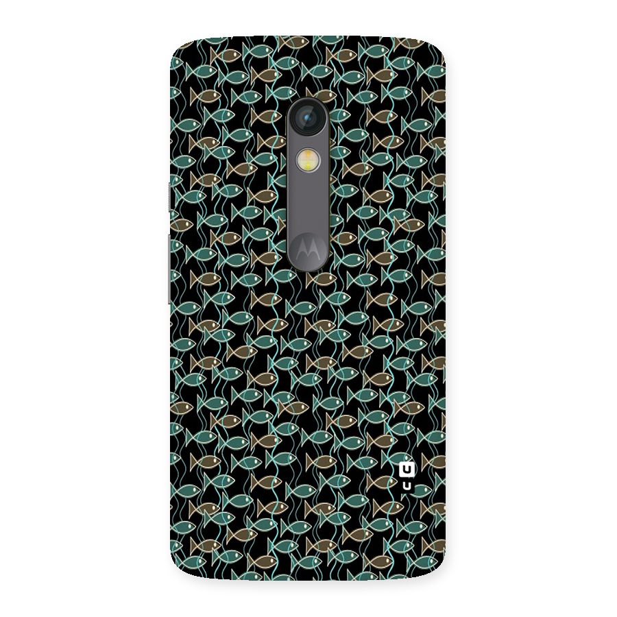 Animated Fishes Art Pattern Back Case for Moto X Play