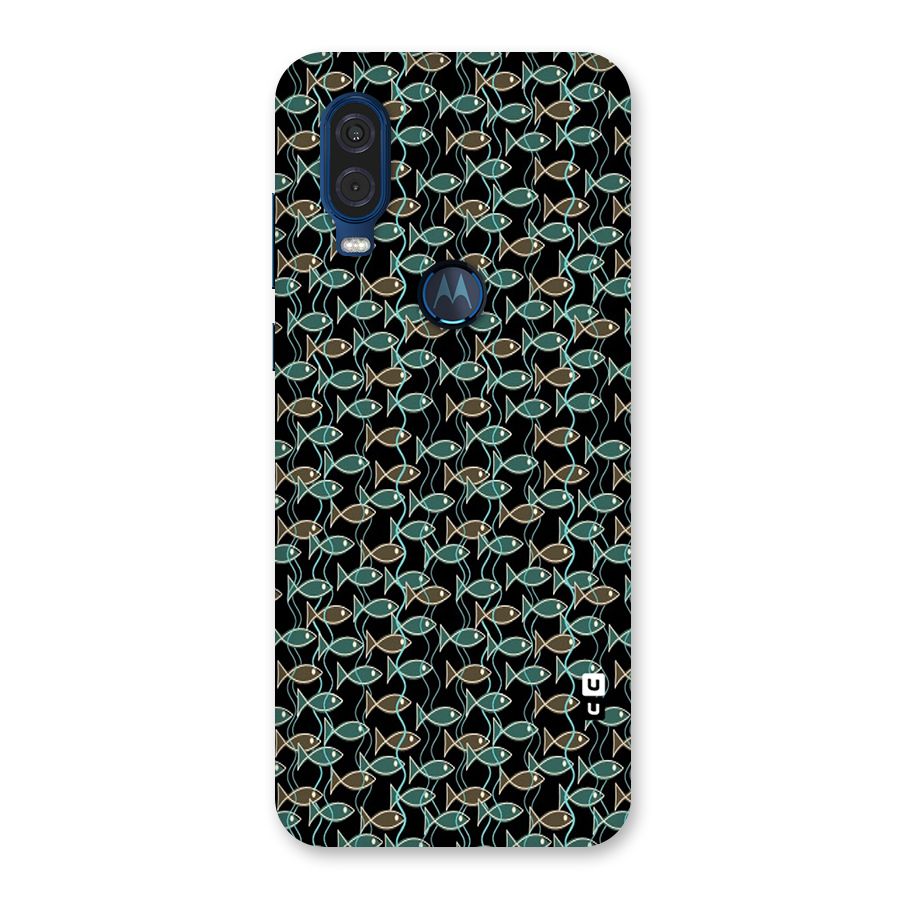 Animated Fishes Art Pattern Back Case for Motorola One Vision