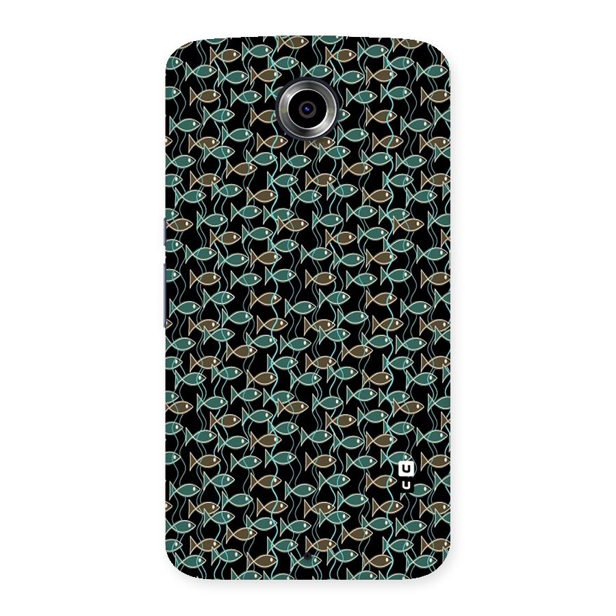 Animated Fishes Art Pattern Back Case for Nexsus 6