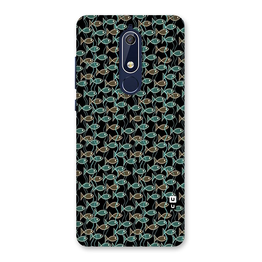 Animated Fishes Art Pattern Back Case for Nokia 5.1