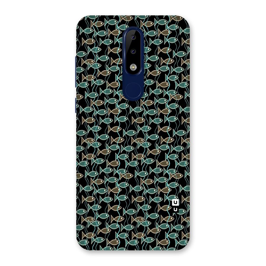 Animated Fishes Art Pattern Back Case for Nokia 5.1 Plus