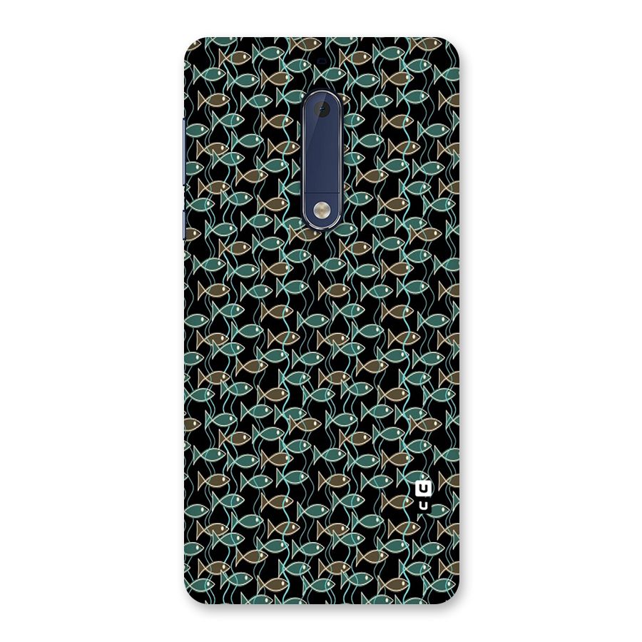 Animated Fishes Art Pattern Back Case for Nokia 5