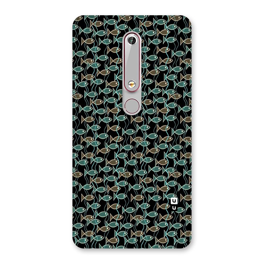 Animated Fishes Art Pattern Back Case for Nokia 6.1