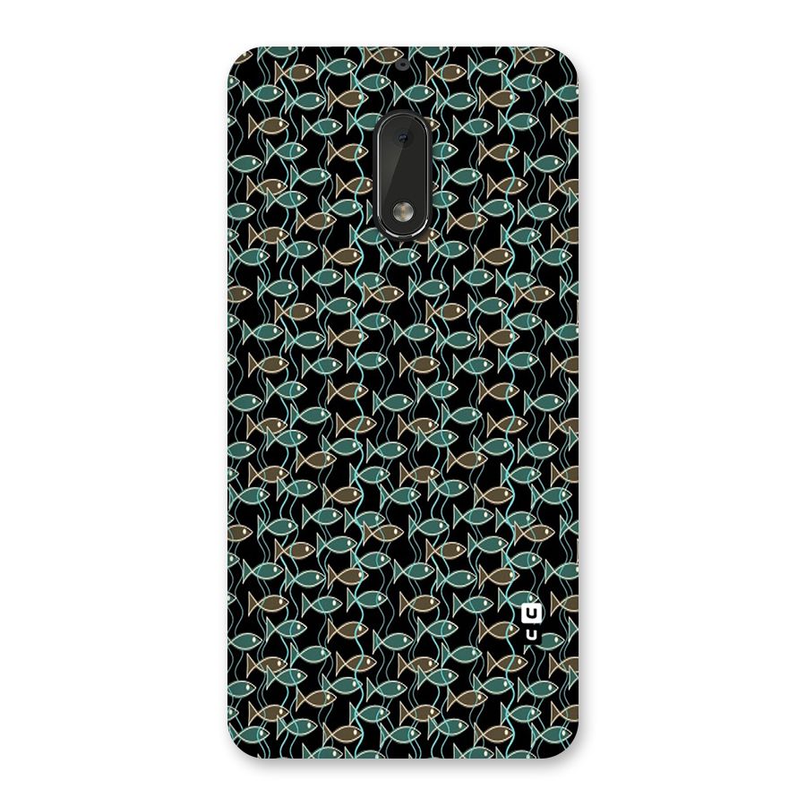 Animated Fishes Art Pattern Back Case for Nokia 6