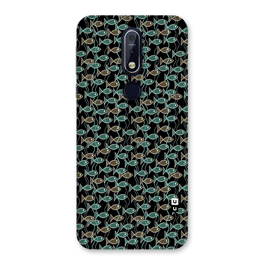 Animated Fishes Art Pattern Back Case for Nokia 7.1