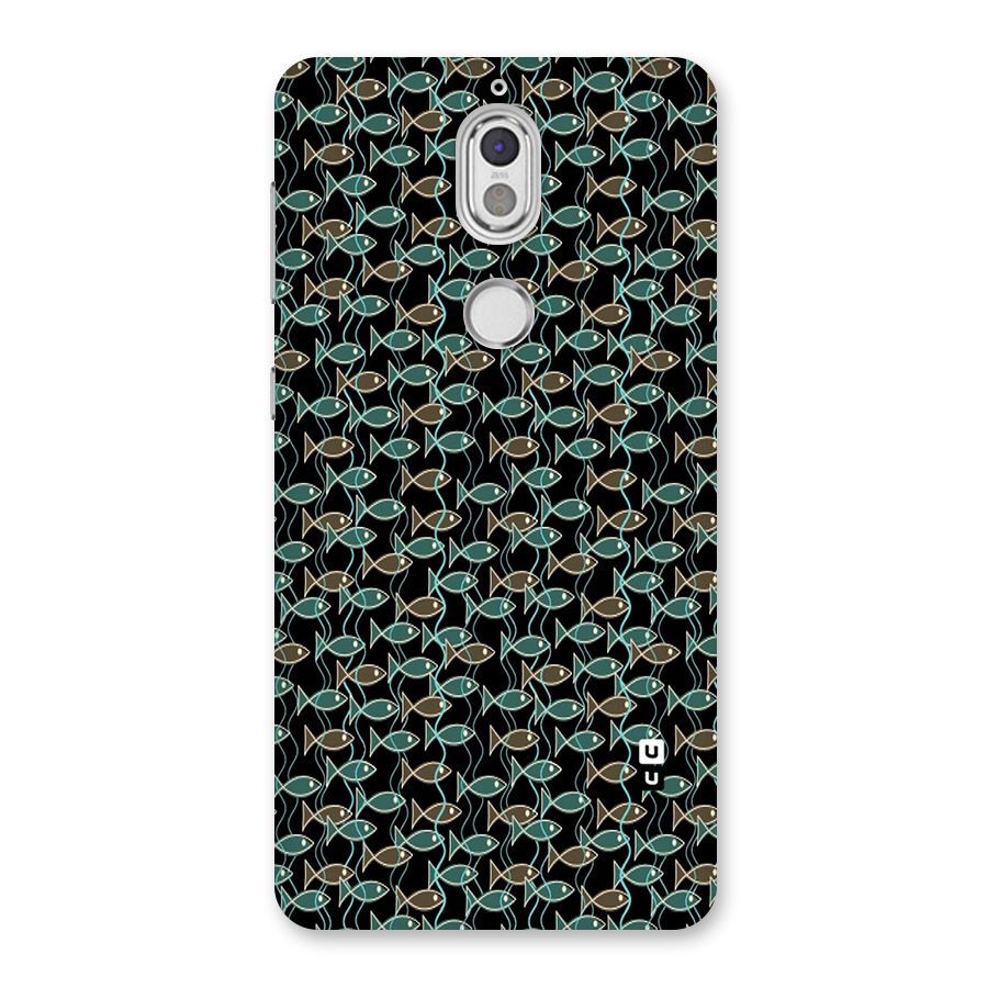 Animated Fishes Art Pattern Back Case for Nokia 7