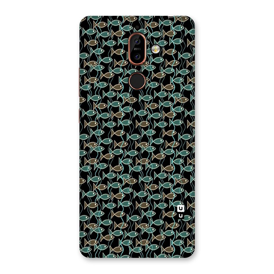 Animated Fishes Art Pattern Back Case for Nokia 7 Plus