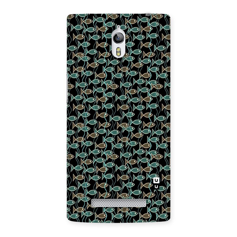 Animated Fishes Art Pattern Back Case for Oppo Find 7