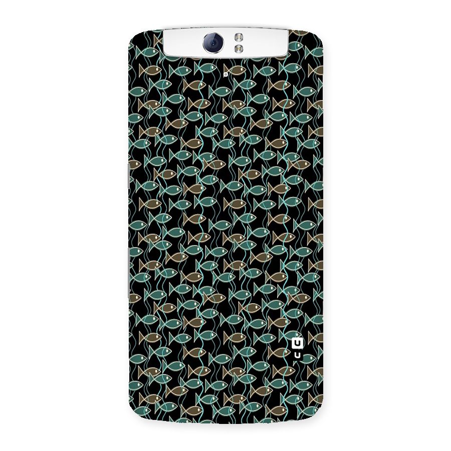 Animated Fishes Art Pattern Back Case for Oppo N1
