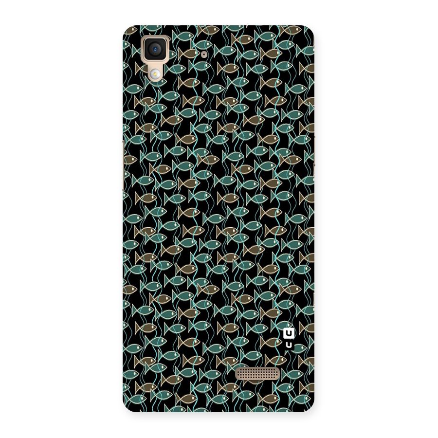 Animated Fishes Art Pattern Back Case for Oppo R7