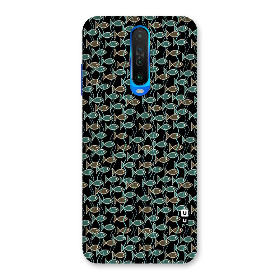 Animated Fishes Art Pattern Back Case for Poco X2