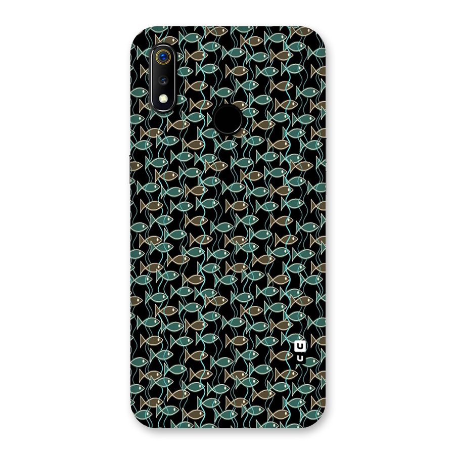 Animated Fishes Art Pattern Back Case for Realme 3