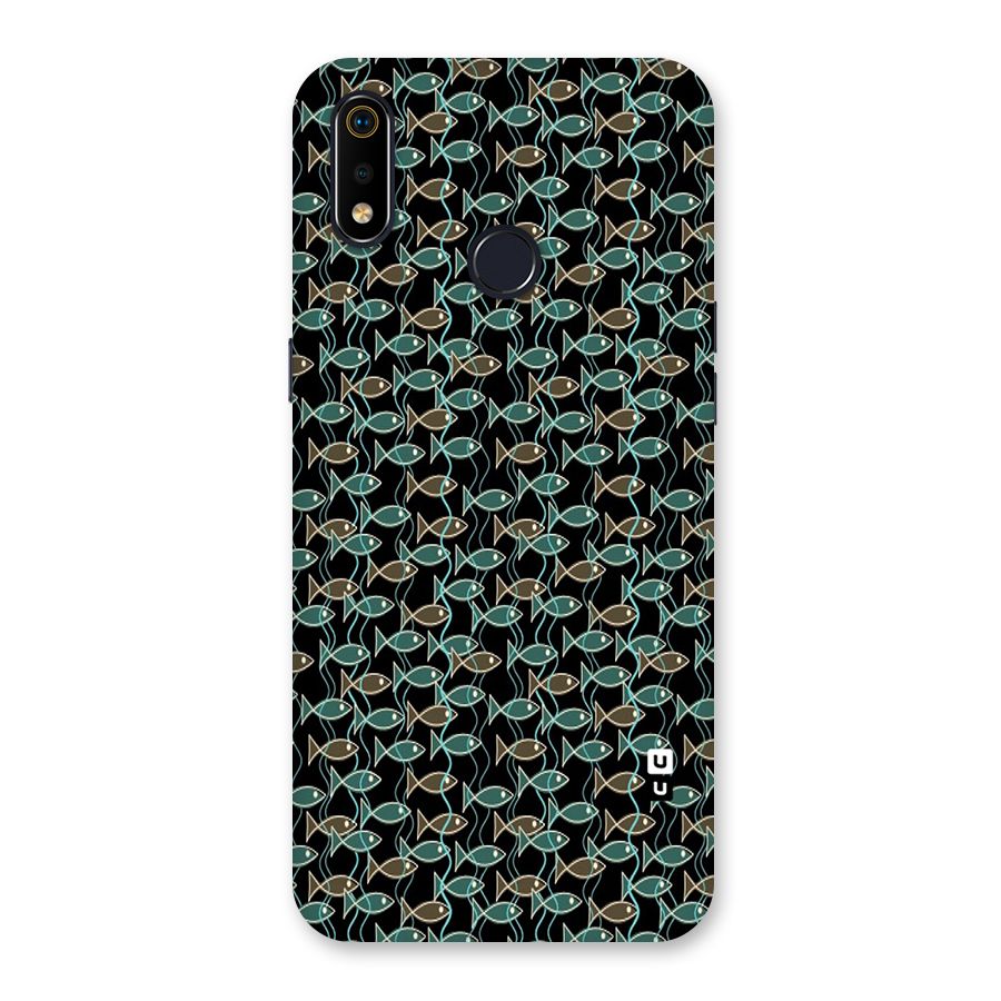 Animated Fishes Art Pattern Back Case for Realme 3i