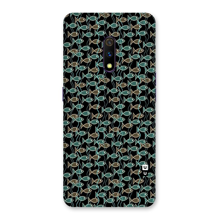 Animated Fishes Art Pattern Back Case for Realme X