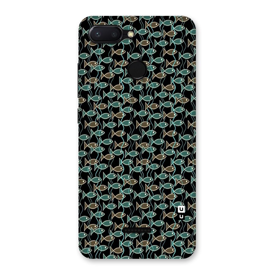 Animated Fishes Art Pattern Back Case for Redmi 6