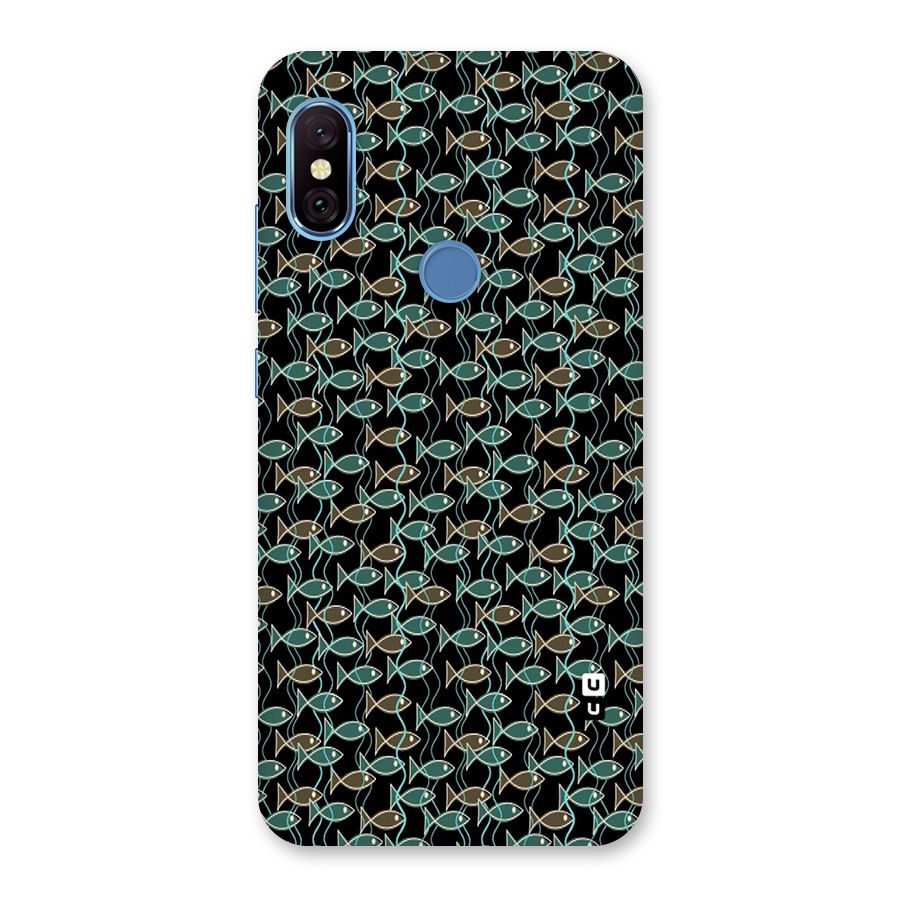 Animated Fishes Art Pattern Back Case for Redmi Note 6 Pro