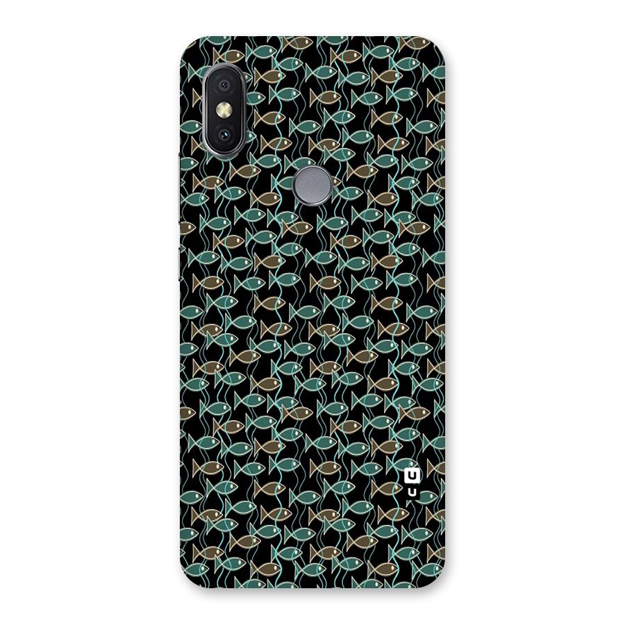 Animated Fishes Art Pattern Back Case for Redmi Y2