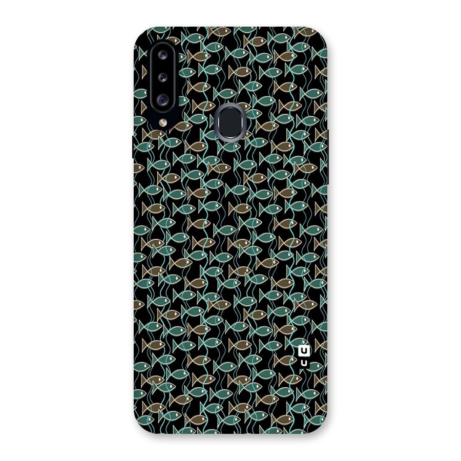Animated Fishes Art Pattern Back Case for Samsung Galaxy A20s
