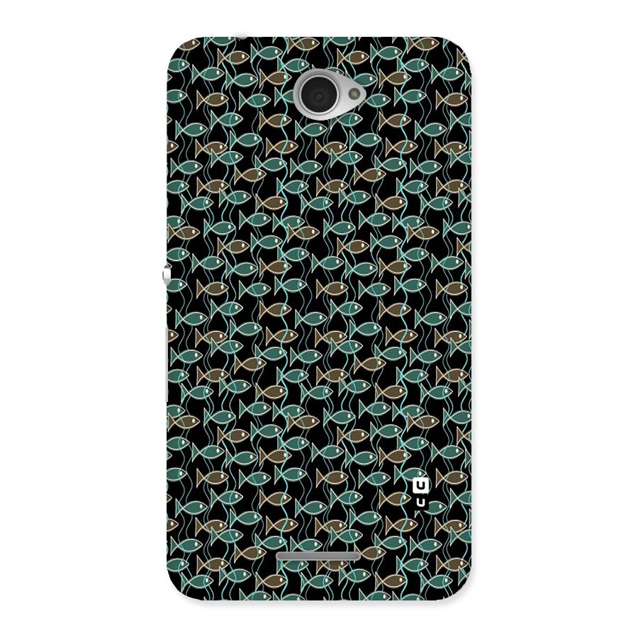 Animated Fishes Art Pattern Back Case for Sony Xperia E4