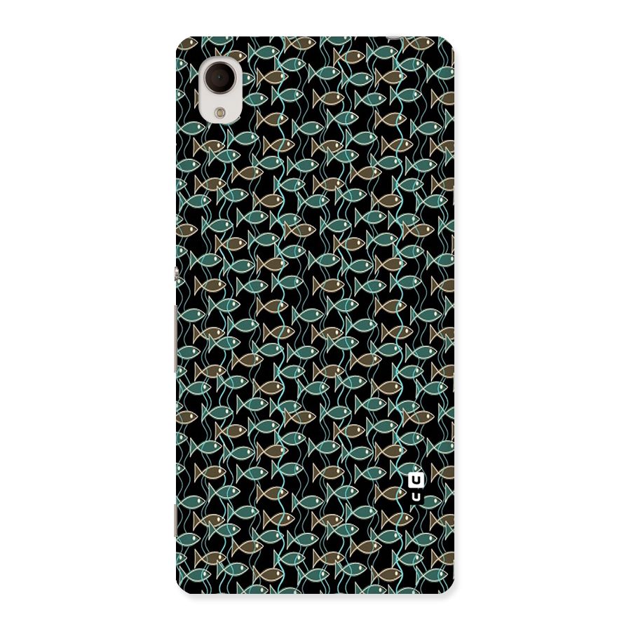 Animated Fishes Art Pattern Back Case for Sony Xperia M4