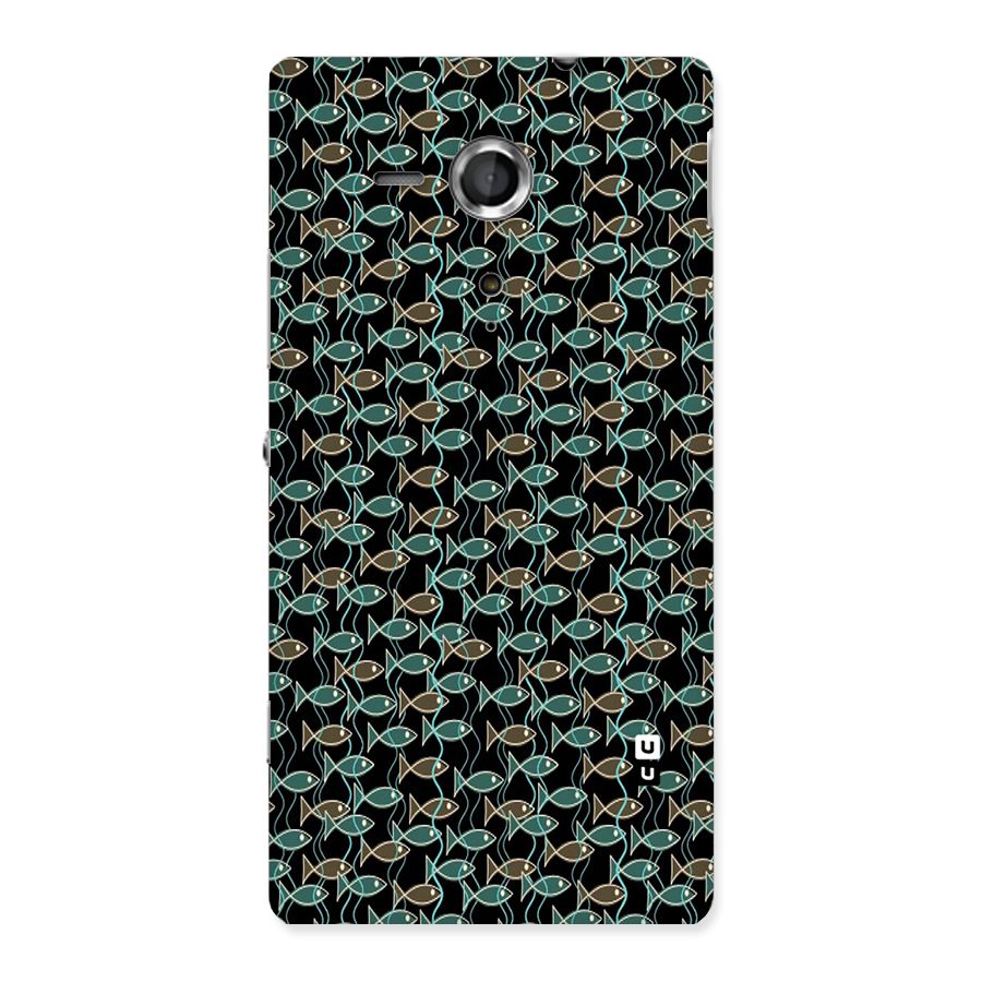 Animated Fishes Art Pattern Back Case for Sony Xperia SP