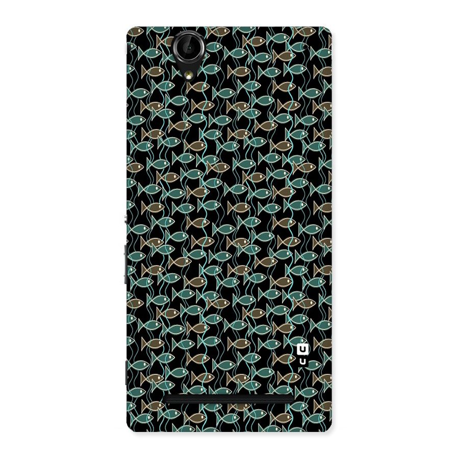 Animated Fishes Art Pattern Back Case for Sony Xperia T2