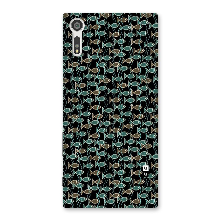 Animated Fishes Art Pattern Back Case for Xperia XZ