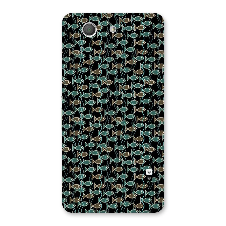 Animated Fishes Art Pattern Back Case for Xperia Z3 Compact