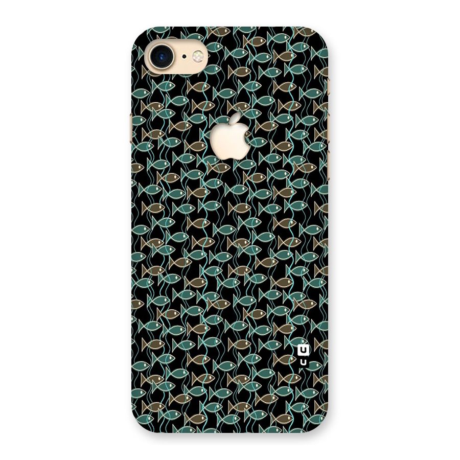 Animated Fishes Art Pattern Back Case for iPhone 7 Apple Cut