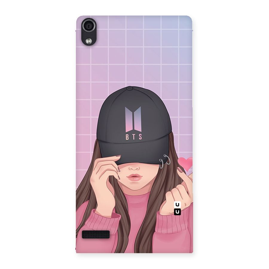 Anime Beautiful BTS Girl Back Case for Ascend P6
