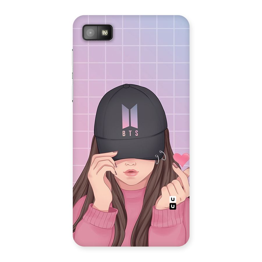 Anime Beautiful BTS Girl Back Case for Blackberry Z10