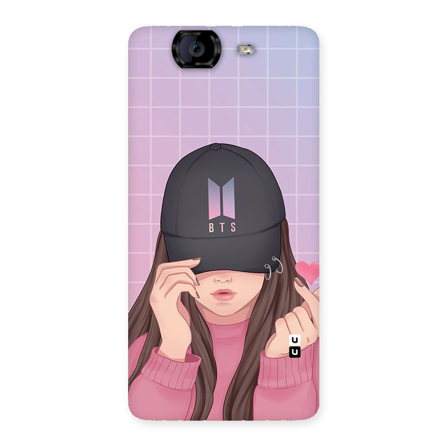 Anime Beautiful BTS Girl Back Case for Canvas Knight A350