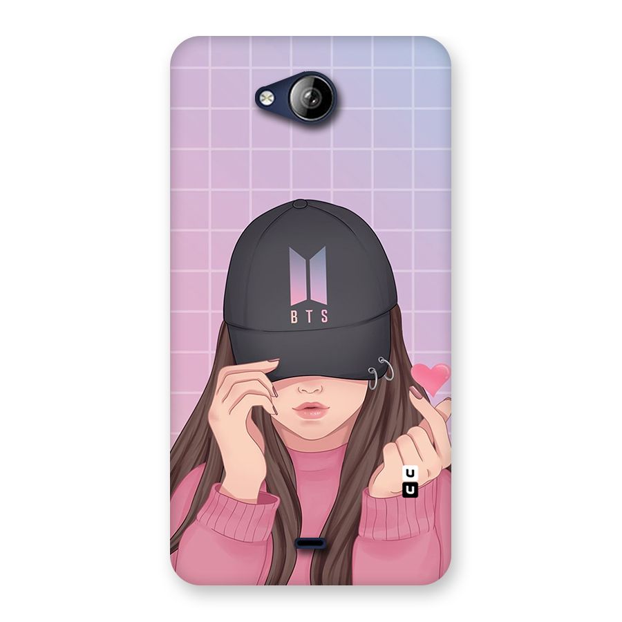 Anime Beautiful BTS Girl Back Case for Canvas Play Q355