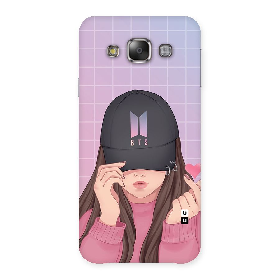 Anime Beautiful BTS Girl Back Case for Galaxy E7