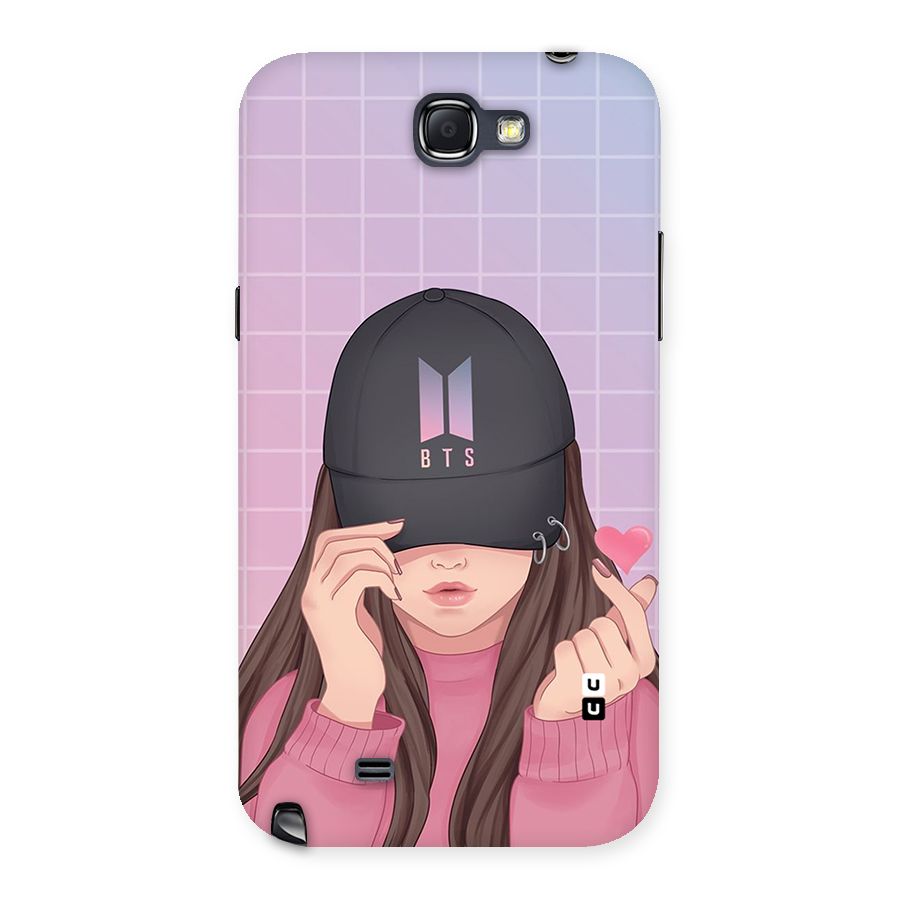 Anime Beautiful BTS Girl Back Case for Galaxy Note 2