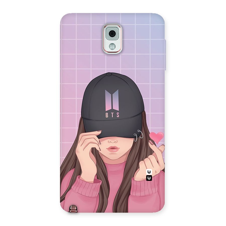 Anime Beautiful BTS Girl Back Case for Galaxy Note 3