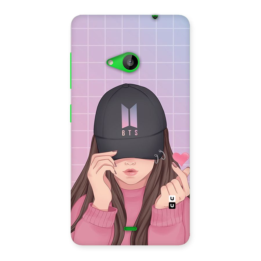 Anime Beautiful BTS Girl Back Case for Lumia 535