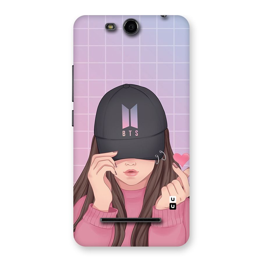 Anime Beautiful BTS Girl Back Case for Micromax Canvas Juice 3 Q392