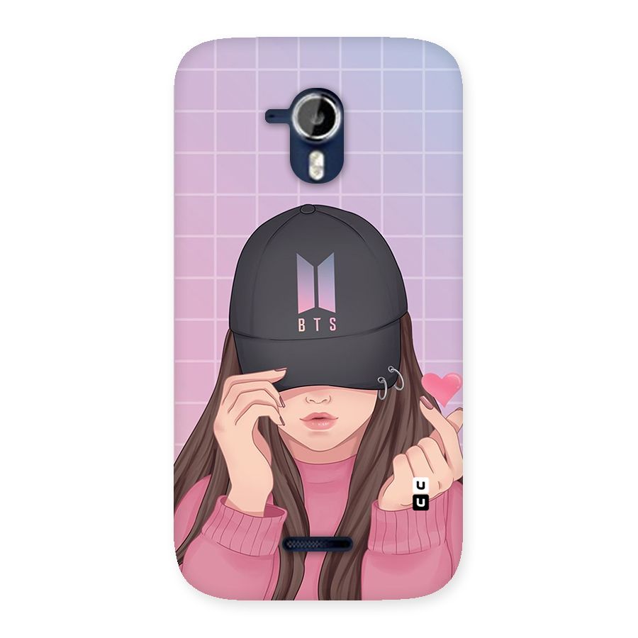 Anime Beautiful BTS Girl Back Case for Micromax Canvas Magnus A117