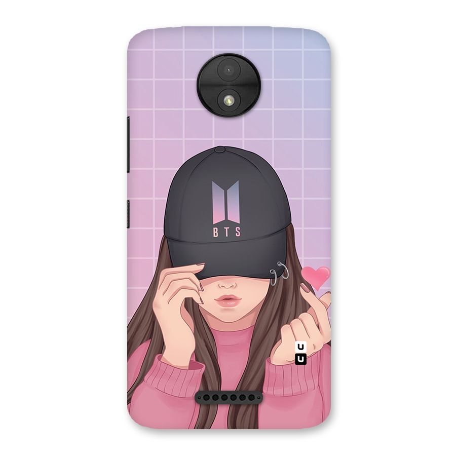Anime Beautiful BTS Girl Back Case for Moto C